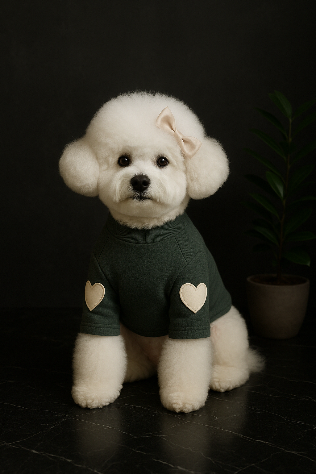 Heart-Sleeve Dog Sweater