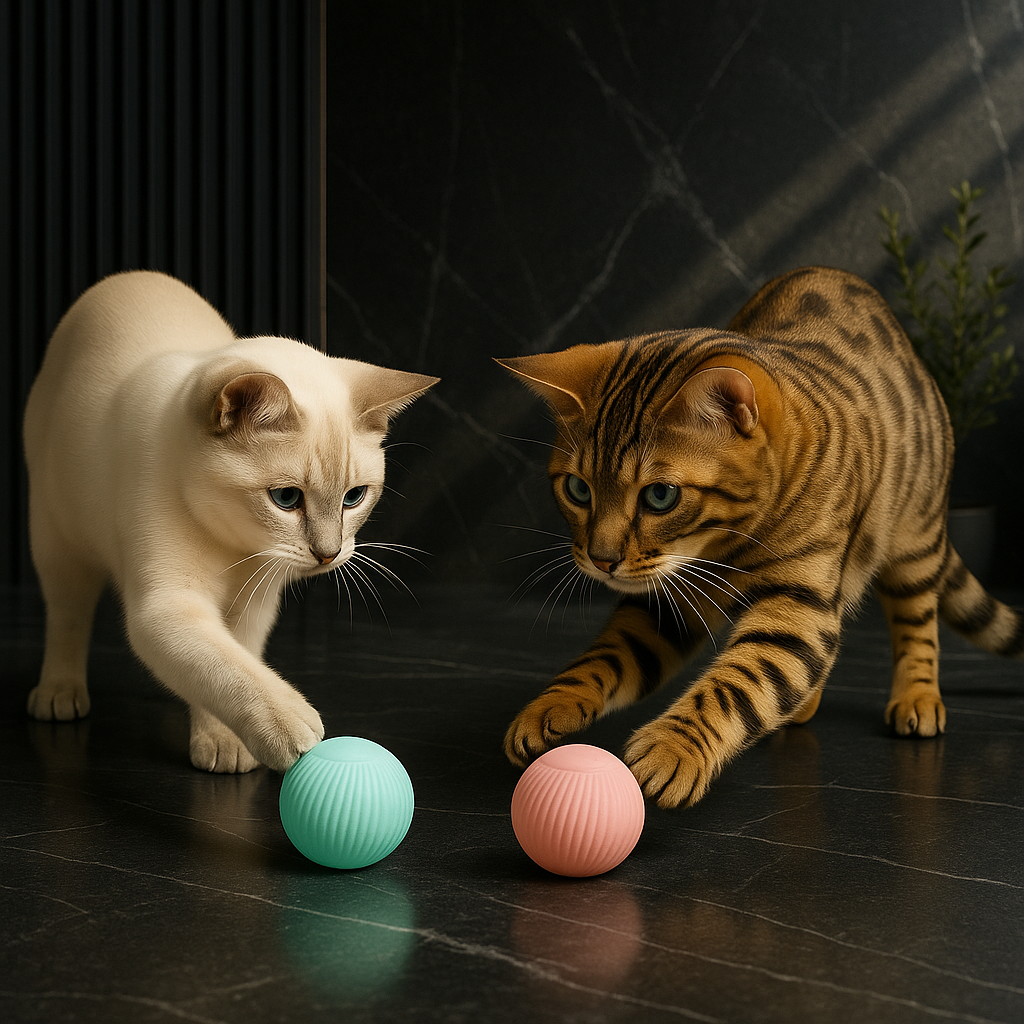 Self-Rolling Interactive Cat Ball