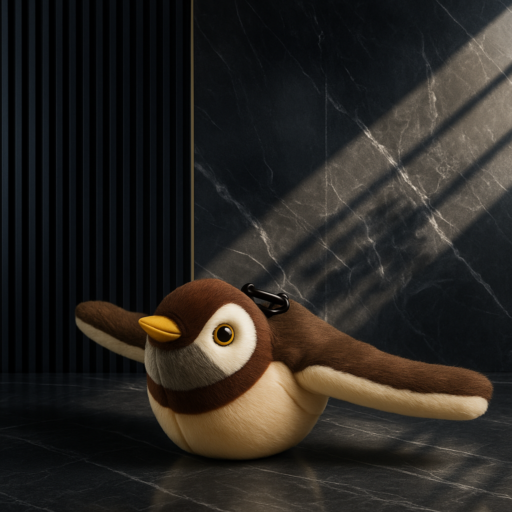 Aerial Sparrow Plush Cat Toy