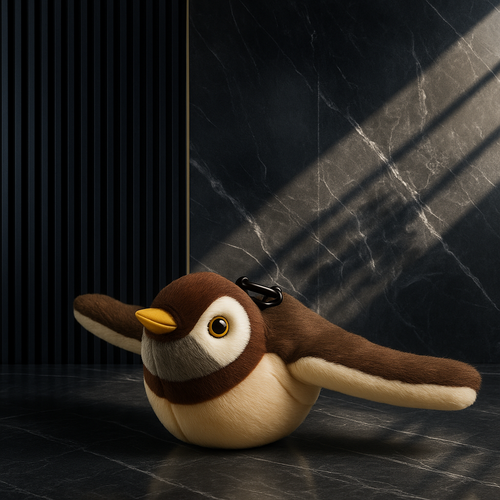 Aerial Sparrow Plush Cat Toy