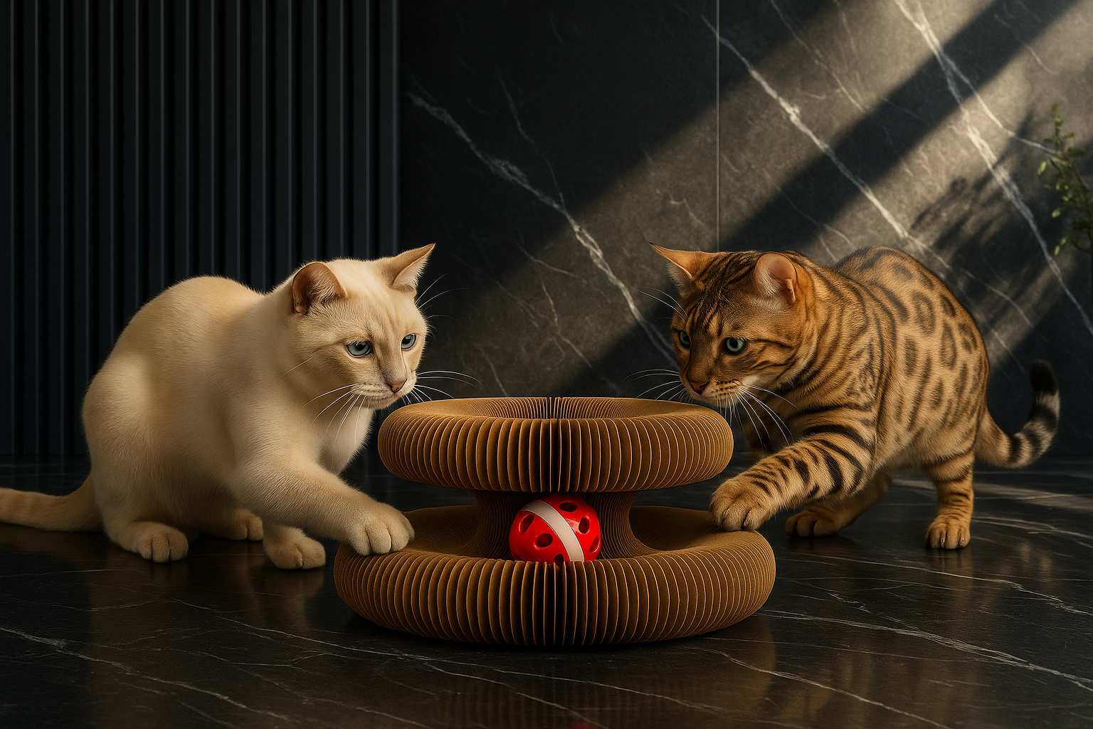 Corrugated Cardboard Cat Activity Toy