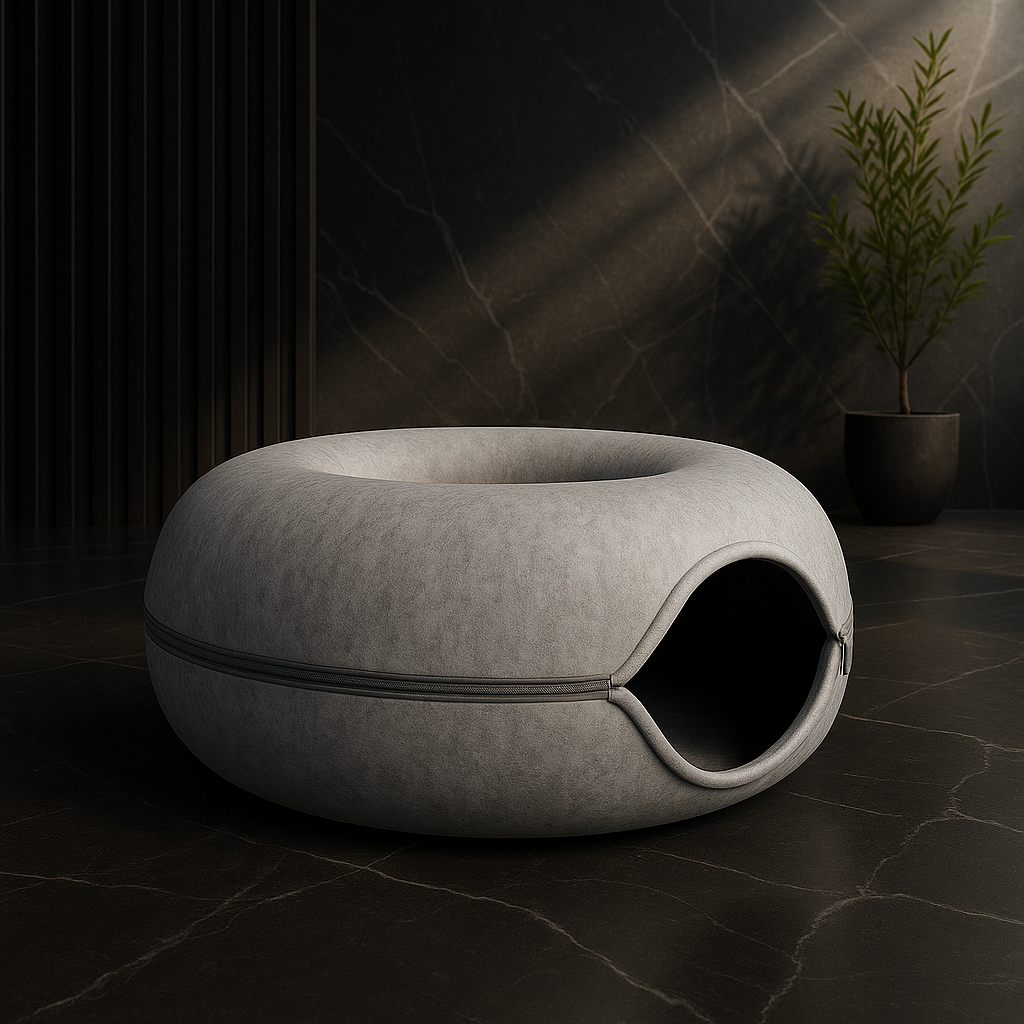 Donut-Shaped Cat Bed