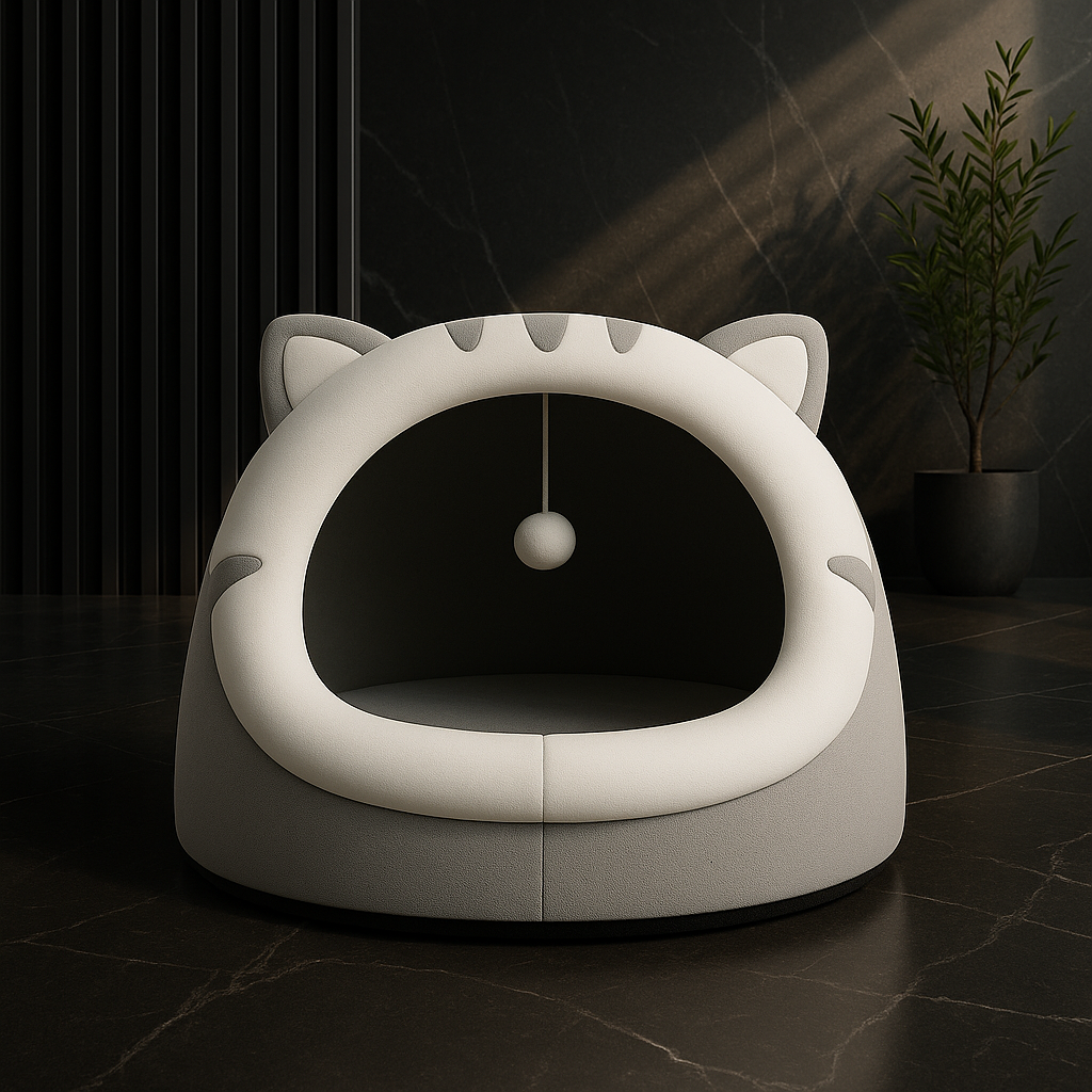 Soft Cat Cave Bed – Cozy and Enclosed Design