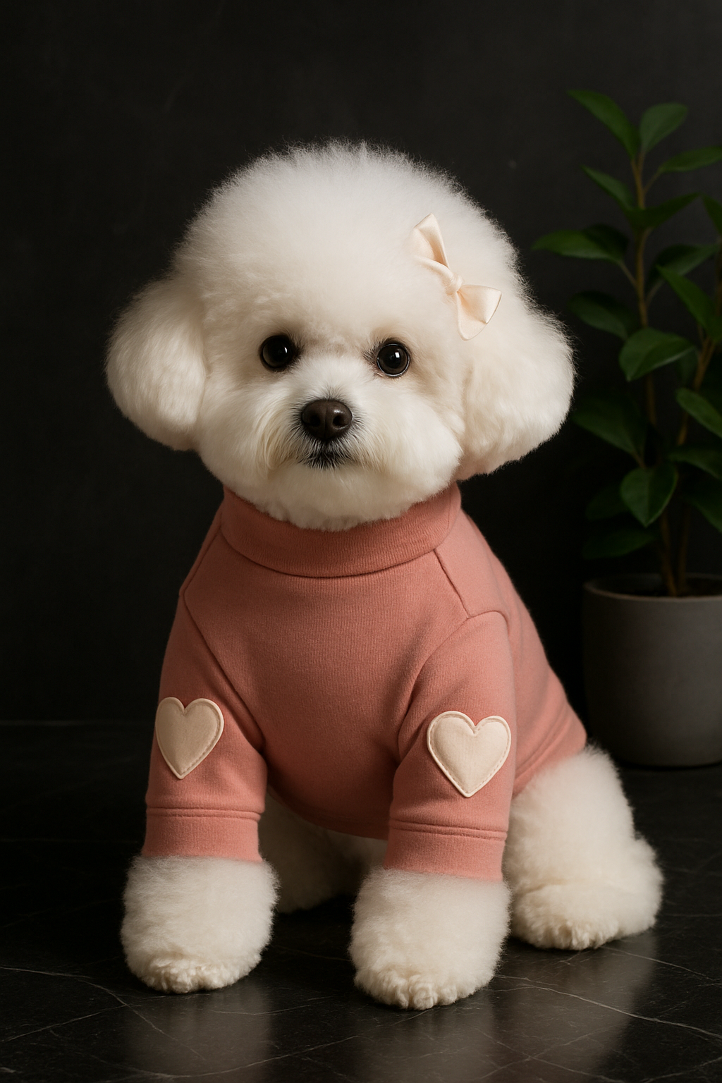 Heart-Sleeve Dog Sweater