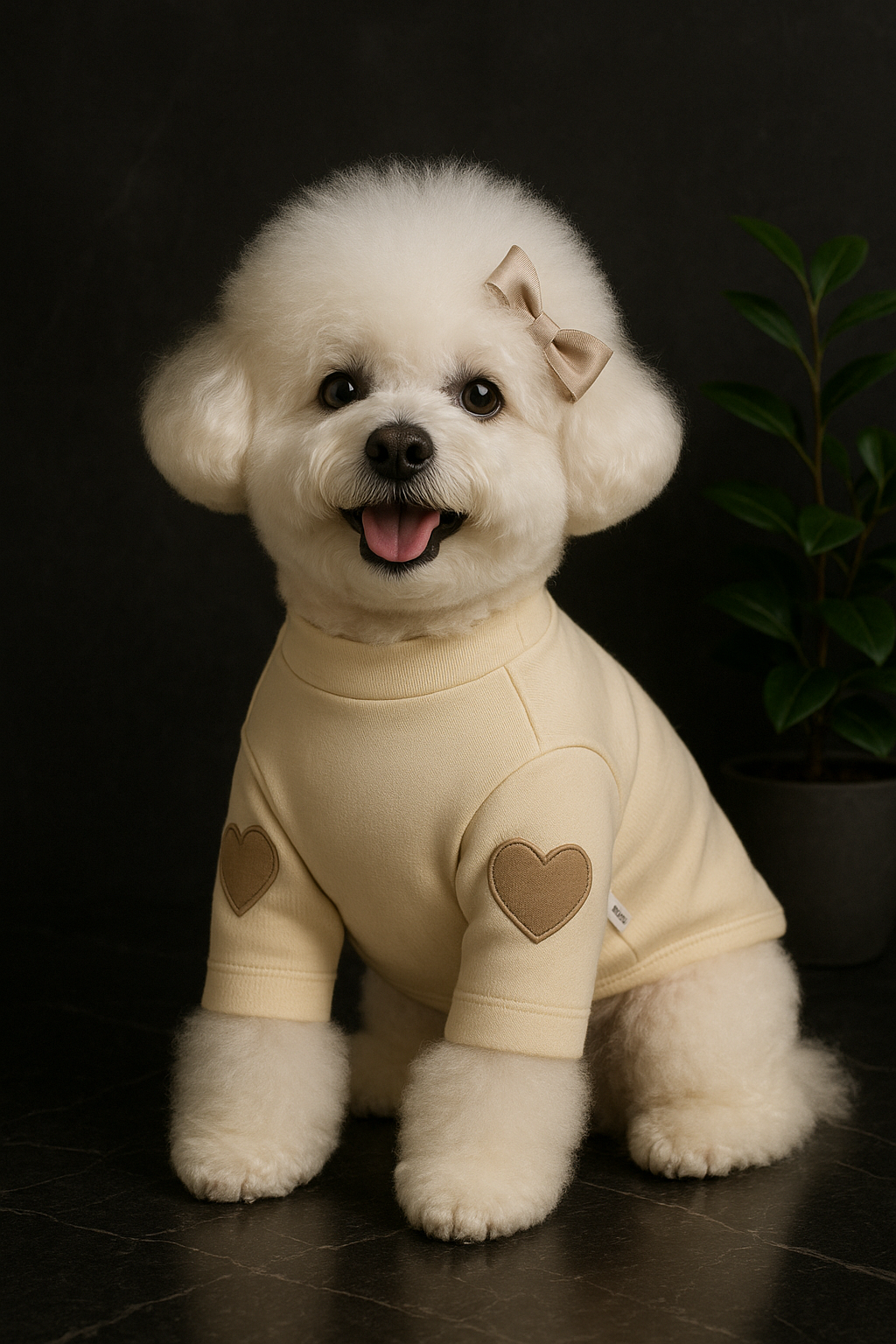 Heart-Sleeve Dog Sweater