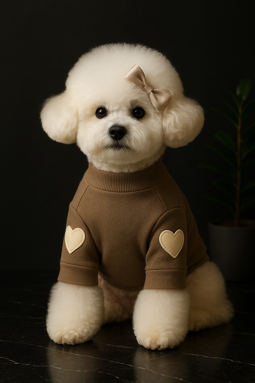 Heart-Sleeve Dog Sweater