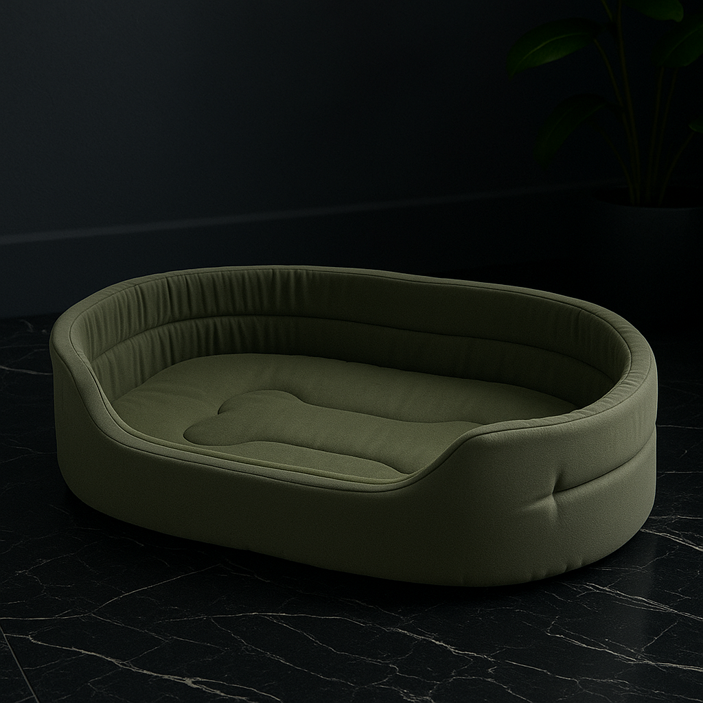 Minimalist Comfort Pet Bed – Oval Design